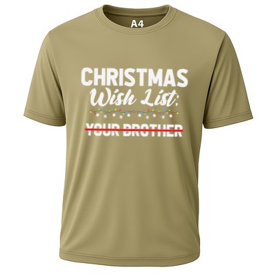Christmas List Your Brother Funny Xmas Holiday Women Performance Shirt