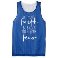 Christian Let Your Faith Be Bigger Than Your Fear Mesh Reversible Basketball Jersey Tank