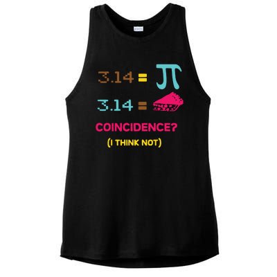 Cool March 14 Pi Day Coincidence Ladies PosiCharge Tri-Blend Wicking Tank