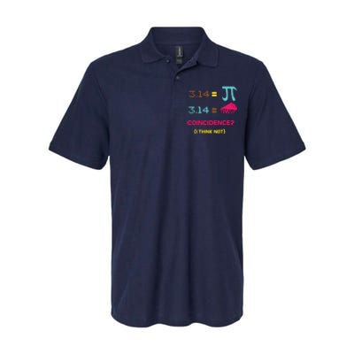 Cool March 14 Pi Day Coincidence Softstyle Adult Sport Polo