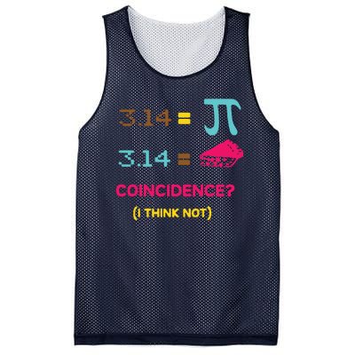 Cool March 14 Pi Day Coincidence Mesh Reversible Basketball Jersey Tank