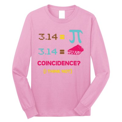 Cool March 14 Pi Day Coincidence Long Sleeve Shirt