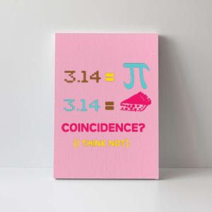 Cool March 14 Pi Day Coincidence Canvas