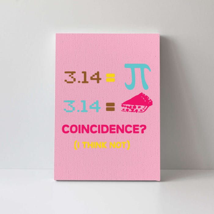 Cool March 14 Pi Day Coincidence Canvas