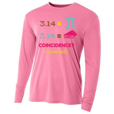 Cool March 14 Pi Day Coincidence Cooling Performance Long Sleeve Crew