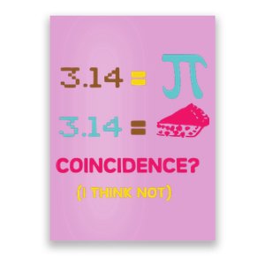 Cool March 14 Pi Day Coincidence Poster