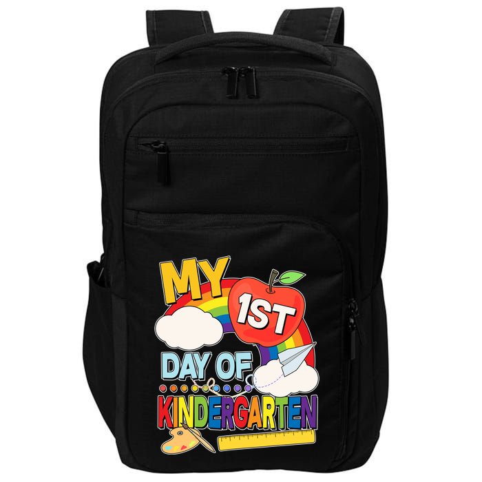 Cute My 1st Day Of Kindergarten Impact Tech Backpack