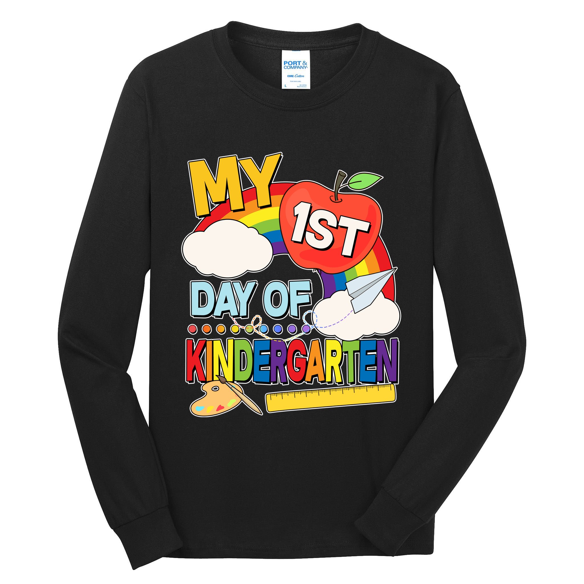 Cute My 1st Day Of Kindergarten Tall Long Sleeve T-Shirt