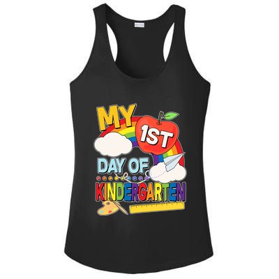 Cute My 1st Day Of Kindergarten Ladies PosiCharge Competitor Racerback Tank