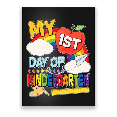 Cute My 1st Day Of Kindergarten Poster