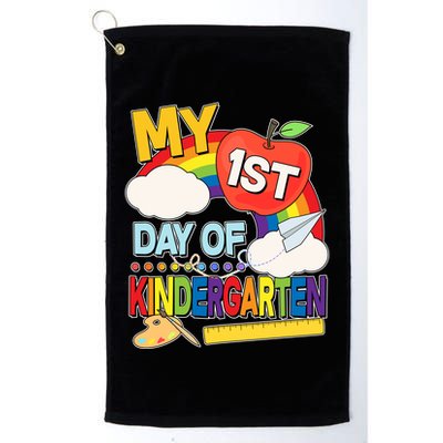 Cute My 1st Day Of Kindergarten Golf Towel