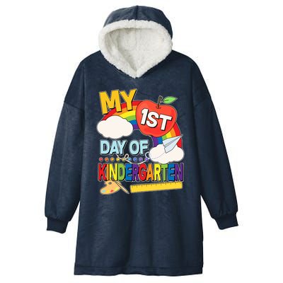 Cute My 1st Day Of Kindergarten Hooded Wearable Blanket