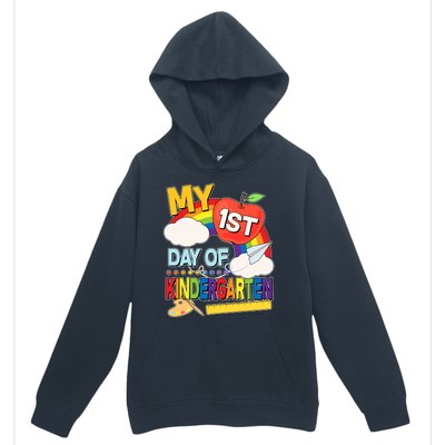 Cute My 1st Day Of Kindergarten Urban Pullover Hoodie