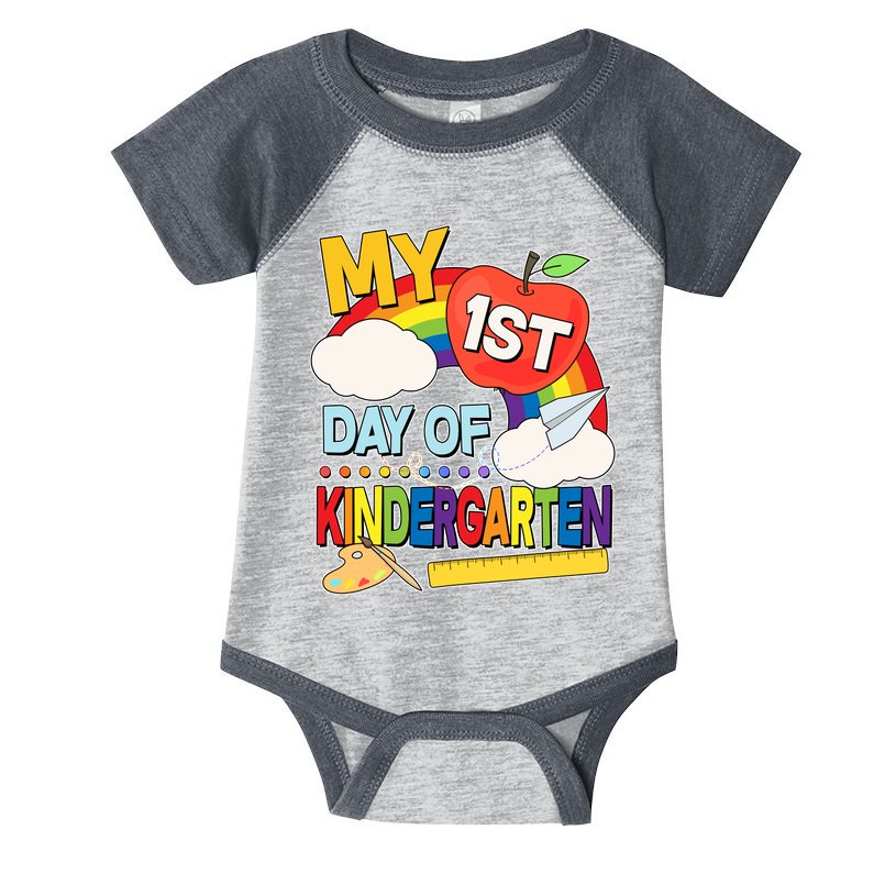 Cute My 1st Day Of Kindergarten Infant Baby Jersey Bodysuit