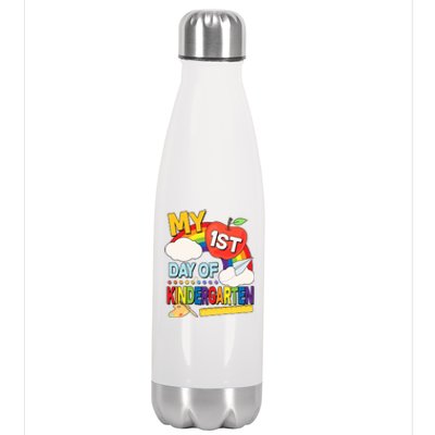 Cute My 1st Day Of Kindergarten Stainless Steel Insulated Water Bottle