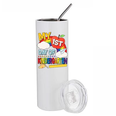 Cute My 1st Day Of Kindergarten Stainless Steel Tumbler