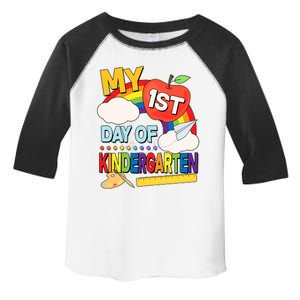 Cute My 1st Day Of Kindergarten Toddler Fine Jersey T-Shirt