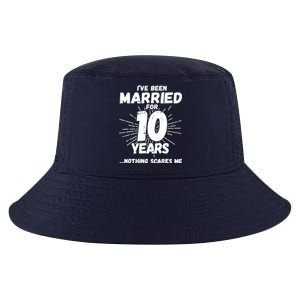 Couples Married 10 Years - Funny 10th Wedding Anniversary Cool Comfort Performance Bucket Hat