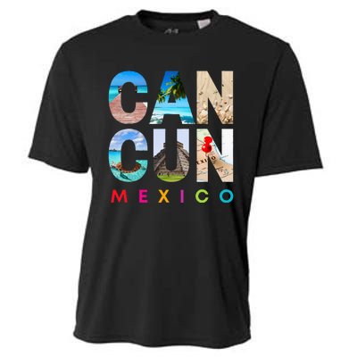 Cancun Mexico 2023 Vacation Beach Cooling Performance Crew T-Shirt