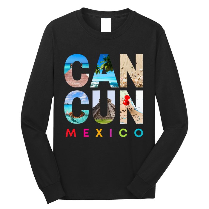 Cancun Mexico 2023 Vacation Beach Long Sleeve Shirt