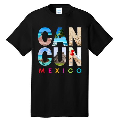 Cancun Mexico 2023 Vacation Beach Tall T-Shirt