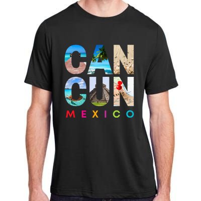 Cancun Mexico 2023 Vacation Beach Adult ChromaSoft Performance T-Shirt