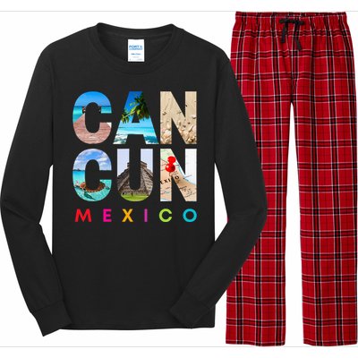 Cancun Mexico 2023 Vacation Beach Long Sleeve Pajama Set