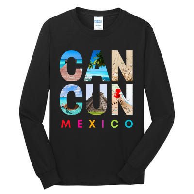 Cancun Mexico 2023 Vacation Beach Tall Long Sleeve T-Shirt