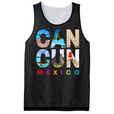 Cancun Mexico 2023 Vacation Beach Mesh Reversible Basketball Jersey Tank