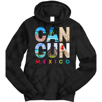 Cancun Mexico 2023 Vacation Beach Tie Dye Hoodie