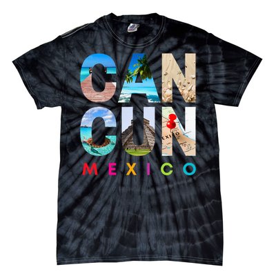 Cancun Mexico 2023 Vacation Beach Tie-Dye T-Shirt