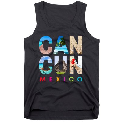 Cancun Mexico 2023 Vacation Beach Tank Top