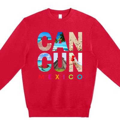 Cancun Mexico 2023 Vacation Beach Premium Crewneck Sweatshirt