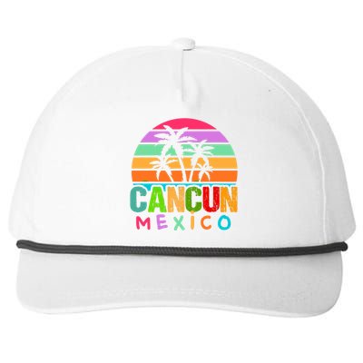 Cancun Mexico 2024 Vacation Beach Matching Family Group Snapback Five-Panel Rope Hat