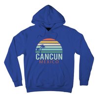 Cancun Mexico 2020 Retro Sun And Palm Group Gift Hoodie