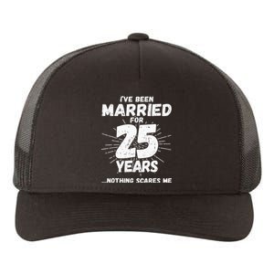 Couples Married 25 Years Funny 25th Wedding Anniversary Yupoong Adult 5-Panel Trucker Hat