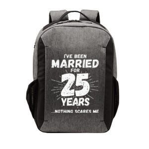 Couples Married 25 Years Funny 25th Wedding Anniversary Vector Backpack