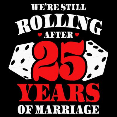 Couples Married 25 Years Funny 25th Wedding Anniversary T-Shirt