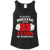 Couples Married 25 Years Funny 25th Wedding Anniversary Ladies Essential Tank