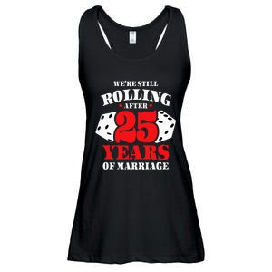 Couples Married 25 Years Funny 25th Wedding Anniversary Ladies Essential Flowy Tank