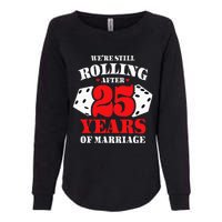 Couples Married 25 Years Funny 25th Wedding Anniversary Womens California Wash Sweatshirt