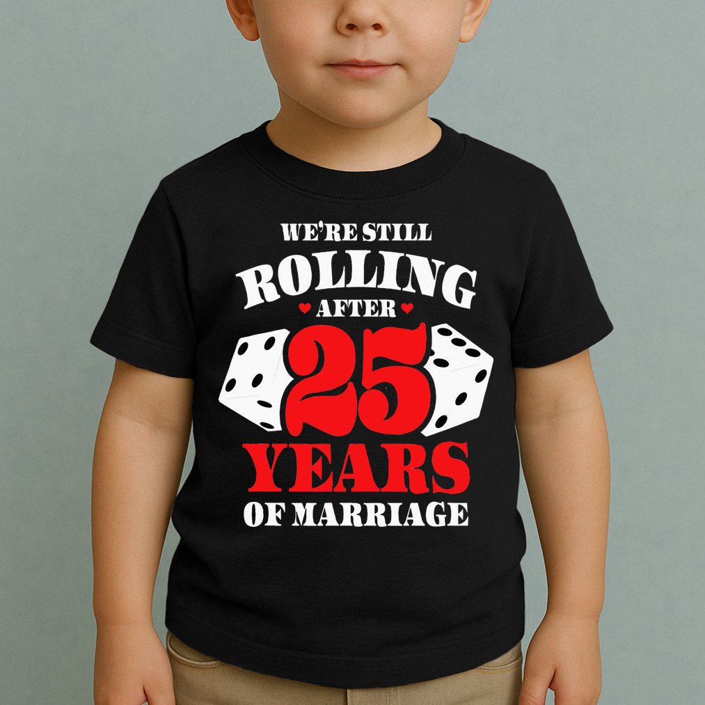 Couples Married 25 Years Funny 25th Wedding Anniversary Toddler T-Shirt