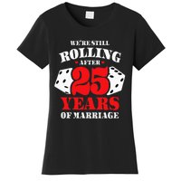 Couples Married 25 Years Funny 25th Wedding Anniversary Women's T-Shirt