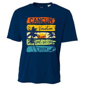 Cancun Mexico 2024 Summer Vacation Matching Family Group Cooling Performance Crew T-Shirt