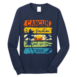 Cancun Mexico 2024 Summer Vacation Matching Family Group Long Sleeve Shirt