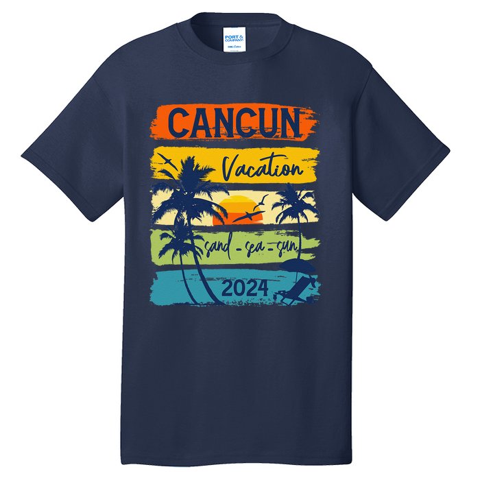 Cancun Mexico 2024 Summer Vacation Matching Family Group Tall T-Shirt