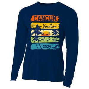 Cancun Mexico 2024 Summer Vacation Matching Family Group Cooling Performance Long Sleeve Crew