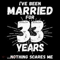 Couples Married 33 Years Funny 33rd Wedding Anniversary Kids T-Shirt