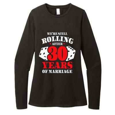 Couples Married 30 Years Funny 30th Wedding Anniversary Womens CVC Long Sleeve Shirt