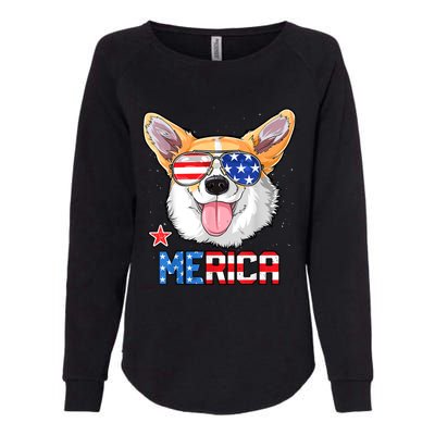 Corgi Merica 4th Of July Kids Boy Girl Dog Puppy Womens California Wash Sweatshirt